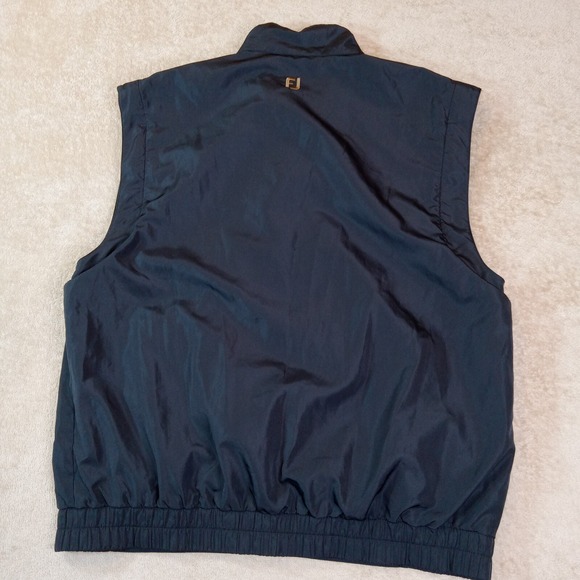 Dryjoys by Footjoy Sleeveless Full Zip/Snap Windbreaker Men's Medium Black - Picture 2 of 10